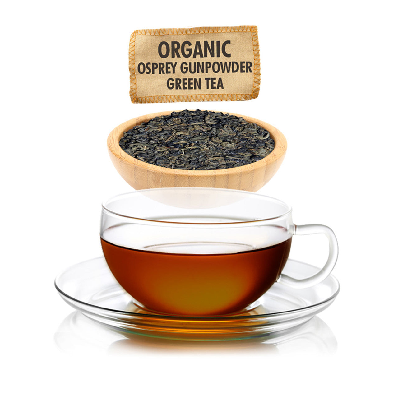 Organic Osprey Gunpowder Green Tea  - Loose Leaf - Sampler Size - 1oz
