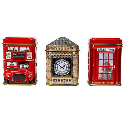 Ahmad Tea London Experience Tin- 3 Loose Leaf Tea Caddies - 0.88oz (25g) - Image 2