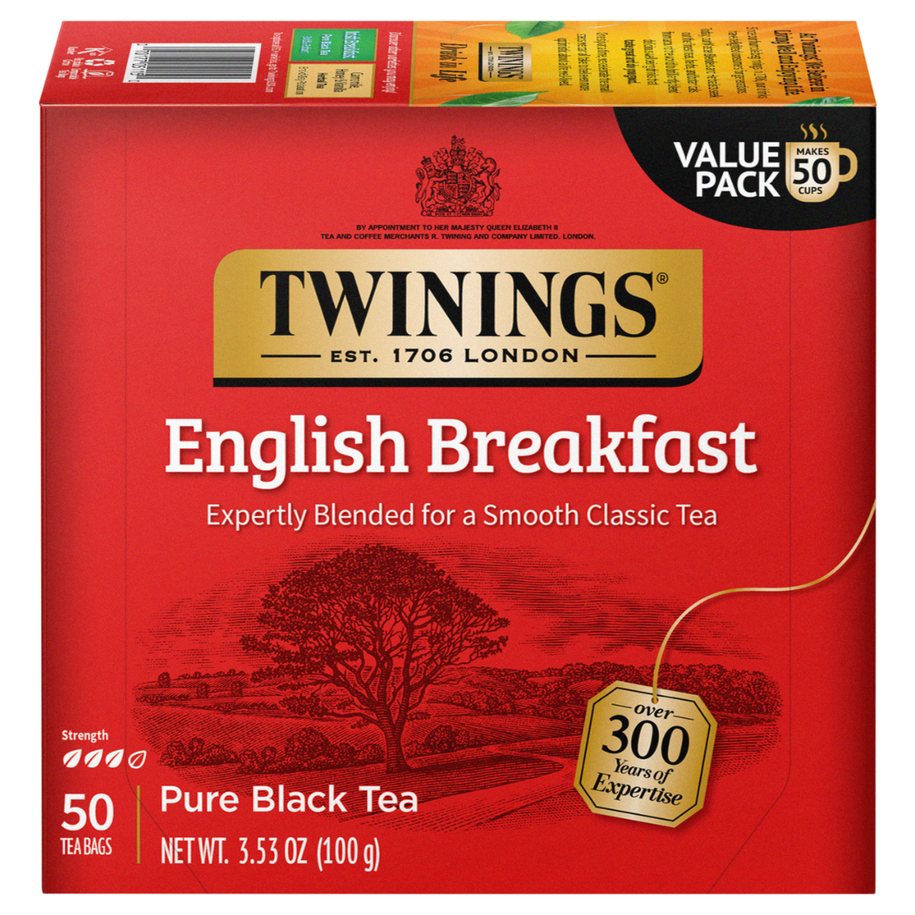 Twinings English Breakfast - 50 count