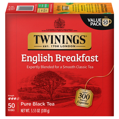 Twinings English Breakfast - 50 count