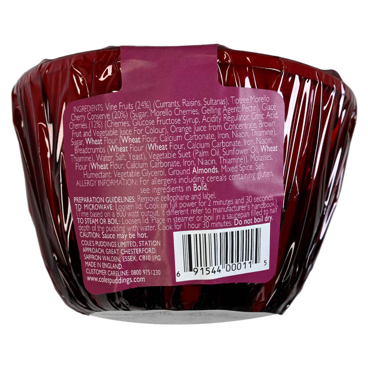 Coles Cherries On Top Rich Fruit Pudding  - 16oz (454g)