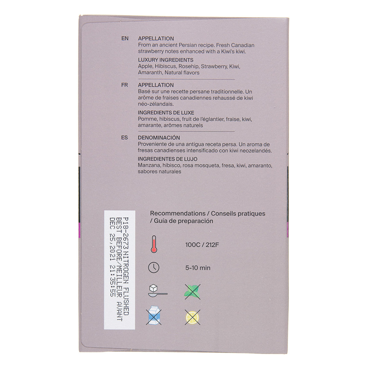 Metz Strawberry Kiwi Tea - 25 count