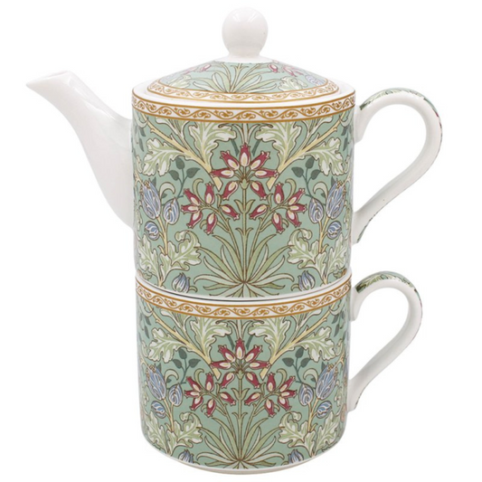 William Morris 'Hyacinth' Tea for One - Green - Image 1
