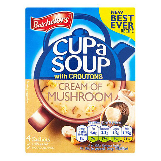 Batchelor's Cup-A-Soup - Cream of Mushroom 3.49 oz (99g) - Image 1