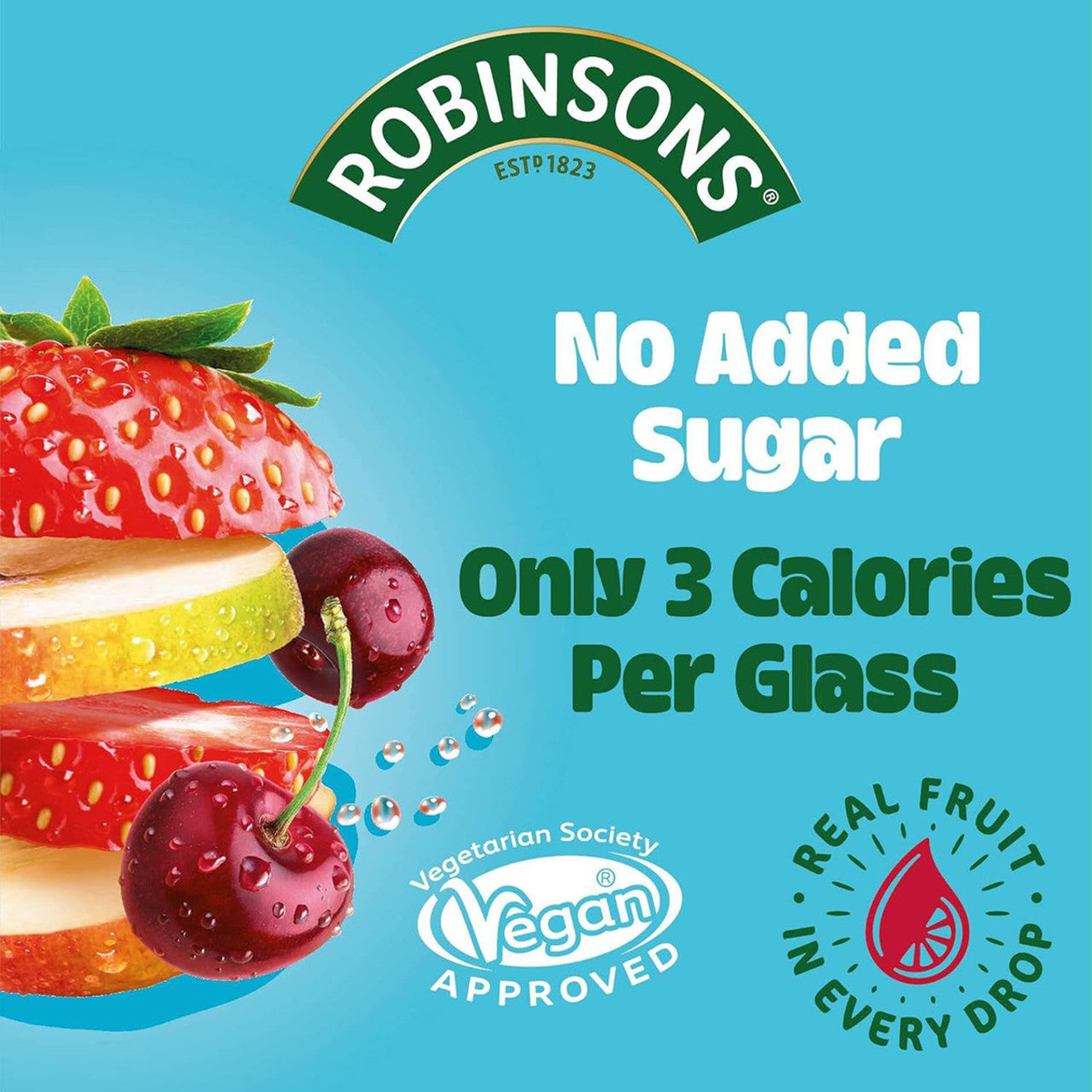 Robinsons - Double Strength No Sugar Added Orange & Pineapple Fruit Squash - 59.17 fl. oz (1.75L)