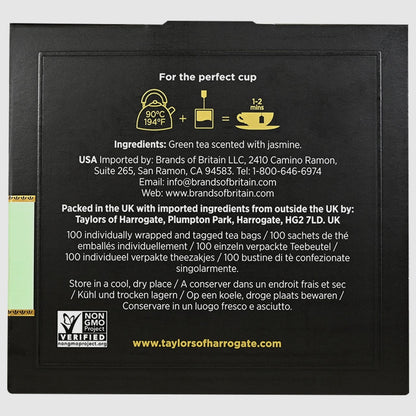 Taylors of Harrogate Green Tea with Jasmine - String & Tag 100 count