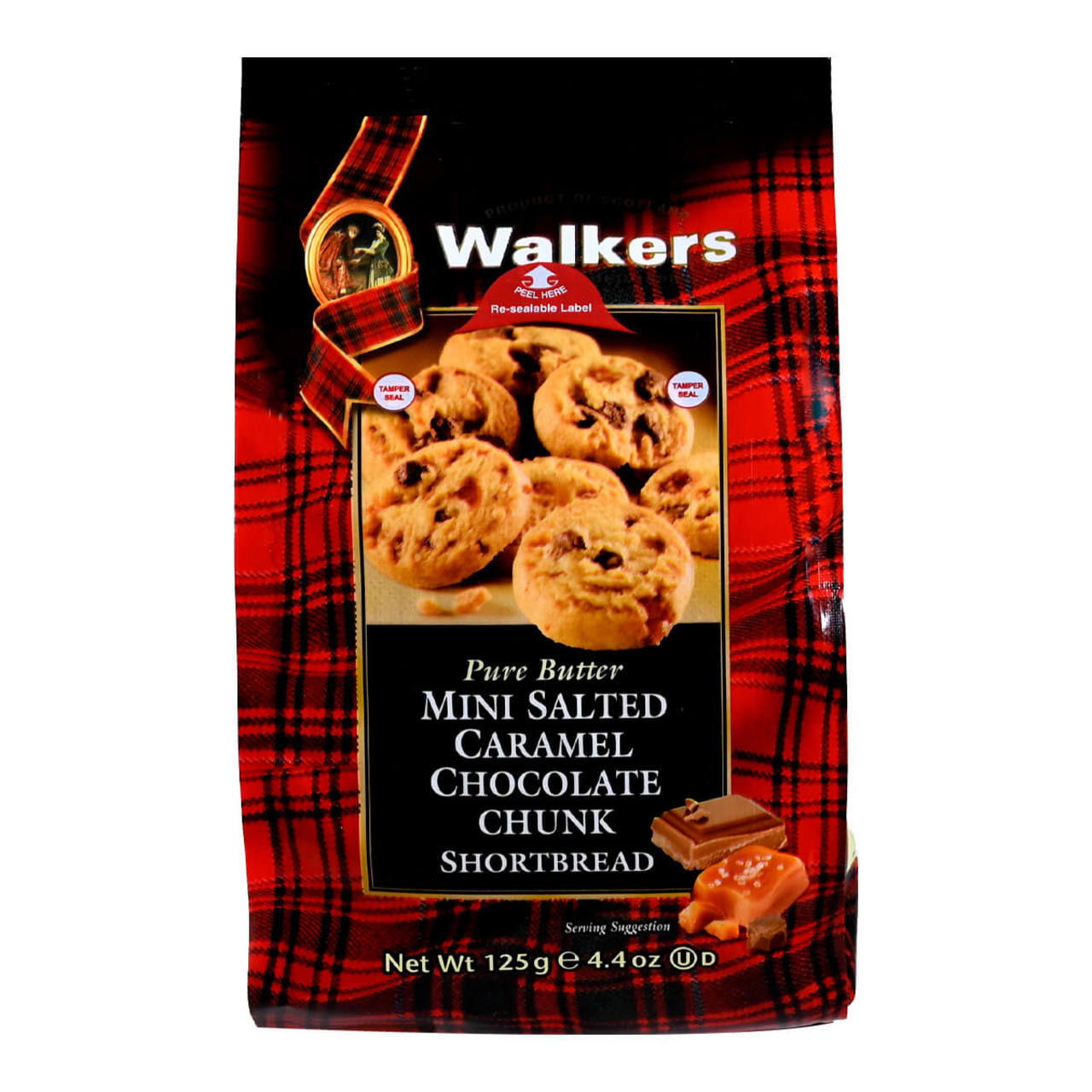 Walkers Mini Salted Caramel Chocolate Chunk Shorbread Cookies - 4.4oz (125g)