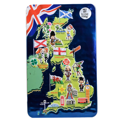 Churchill's Map of England Tin - 5.29oz (150g)