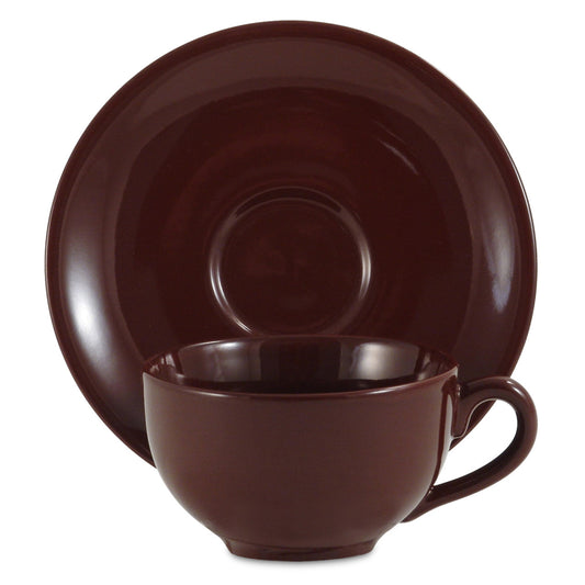 Amsterdam Tea Cup & Saucer - Brown - Image 1