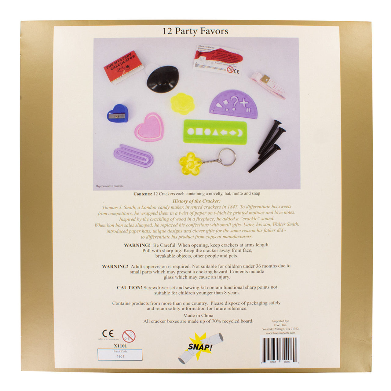 Pudding Lane Christmas Pudding Christmas Crackers - 12 pack