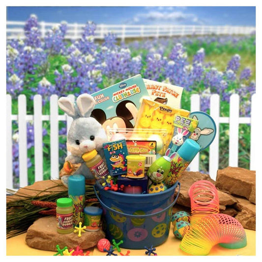 Little Bunny Blue Easter Fun Pail