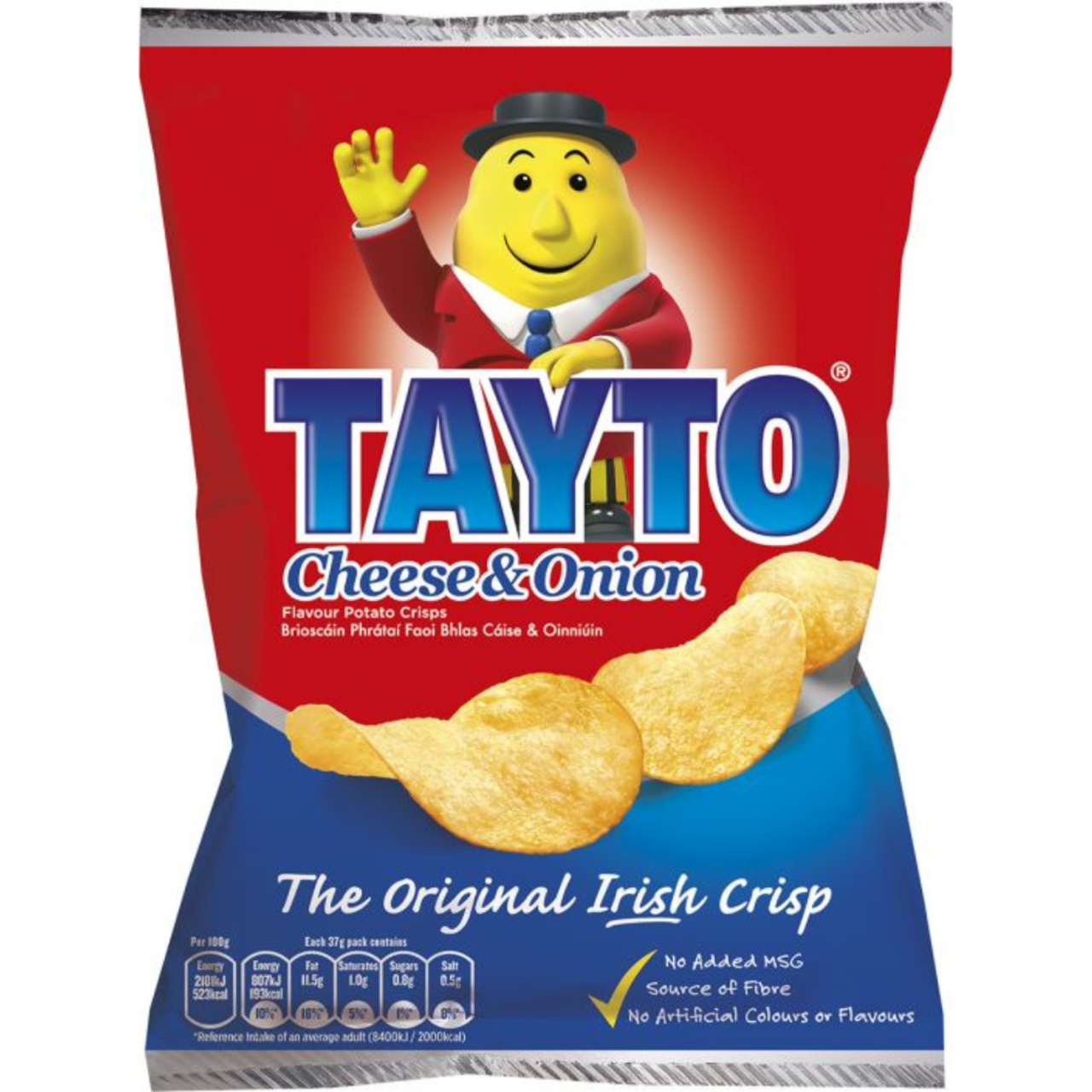 Tayto Cheese & Onion Crisps - 1.3oz (37g)
