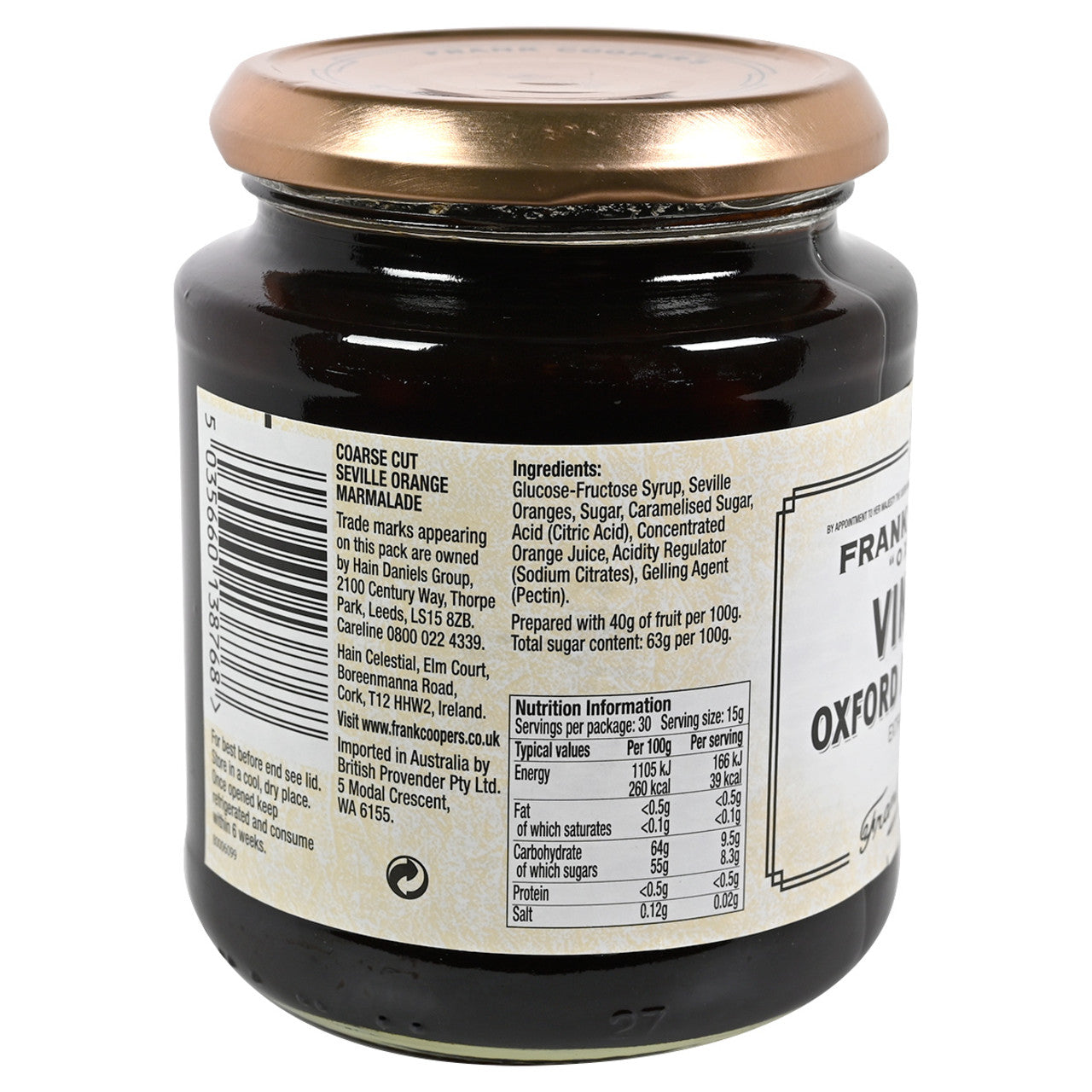 Frank Coopers Vintage Coarse Cut Oxford Marmalade 16 oz