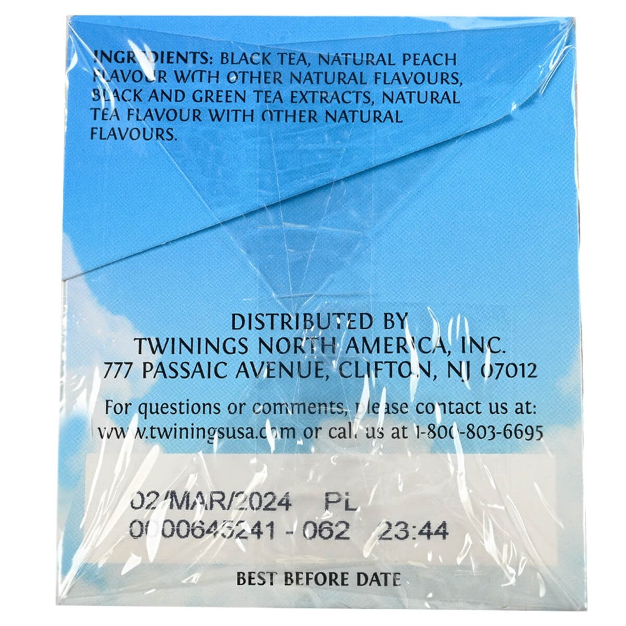 Twinings' Cold Brewed Iced Tea Peach - 20 count