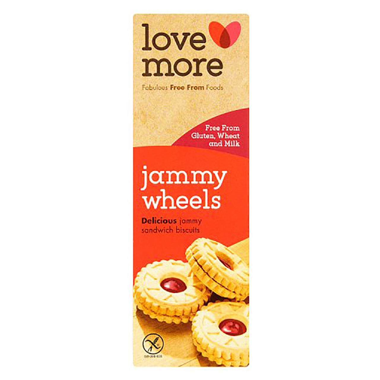 Lovemore Gluten Free Jammy Wheels Cookies - 4.23oz (120g) - Image 1