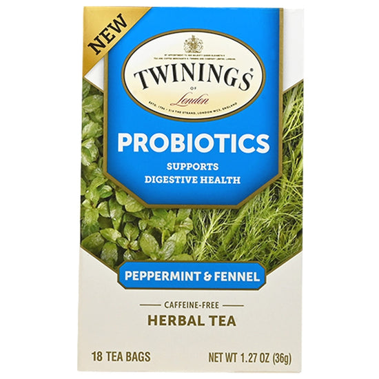 Twinings Superblends Caffeine-Free Herbal Tea - Probiotics -  Peppermint & Fennel - 18 Count - Image 2