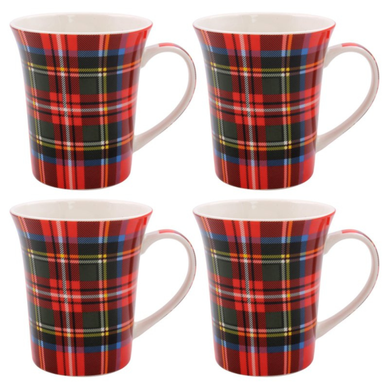 Tartan Mugs - Set of 4