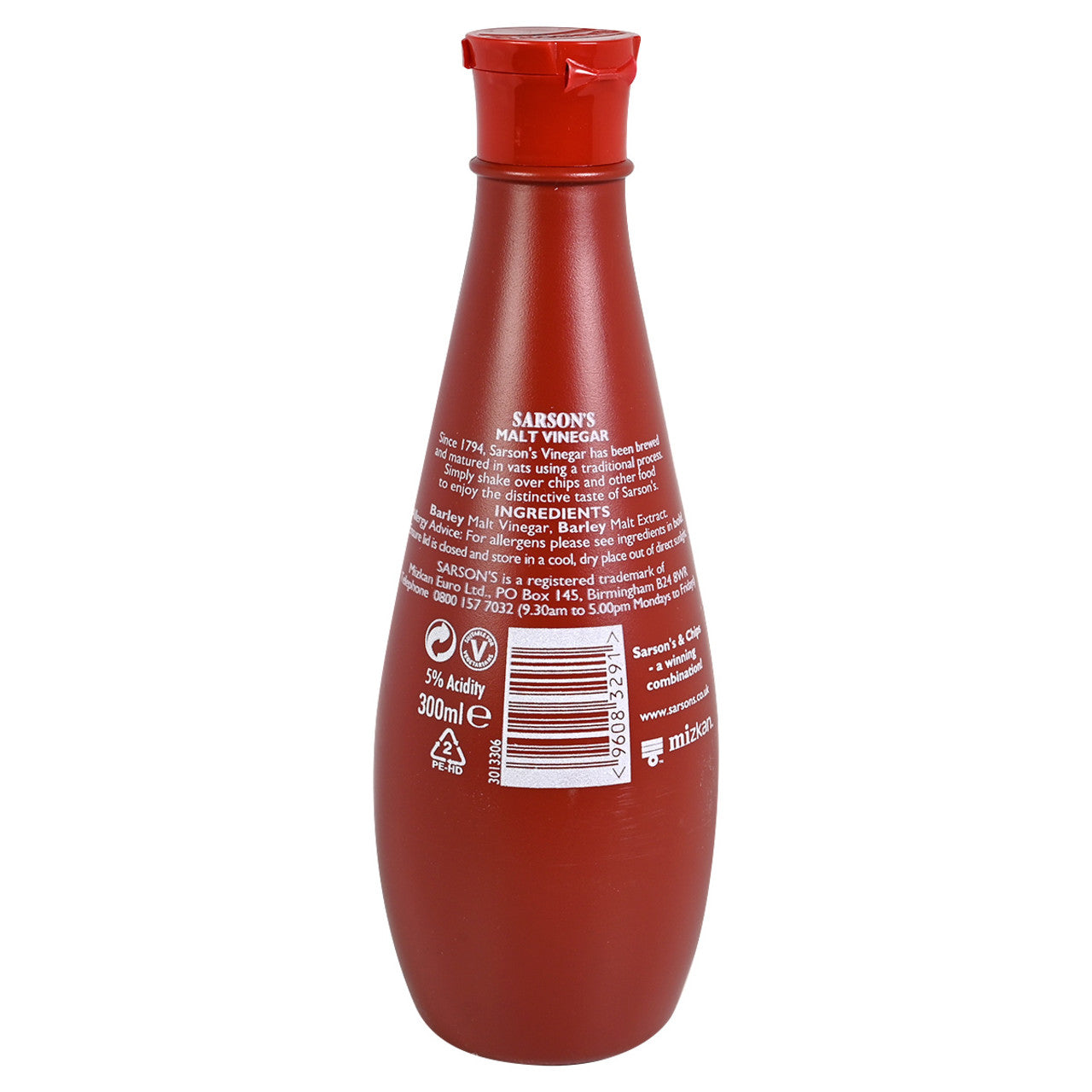 Sarsons Vinegar Table Shaker - 8.4oz (250ml) - Image 2