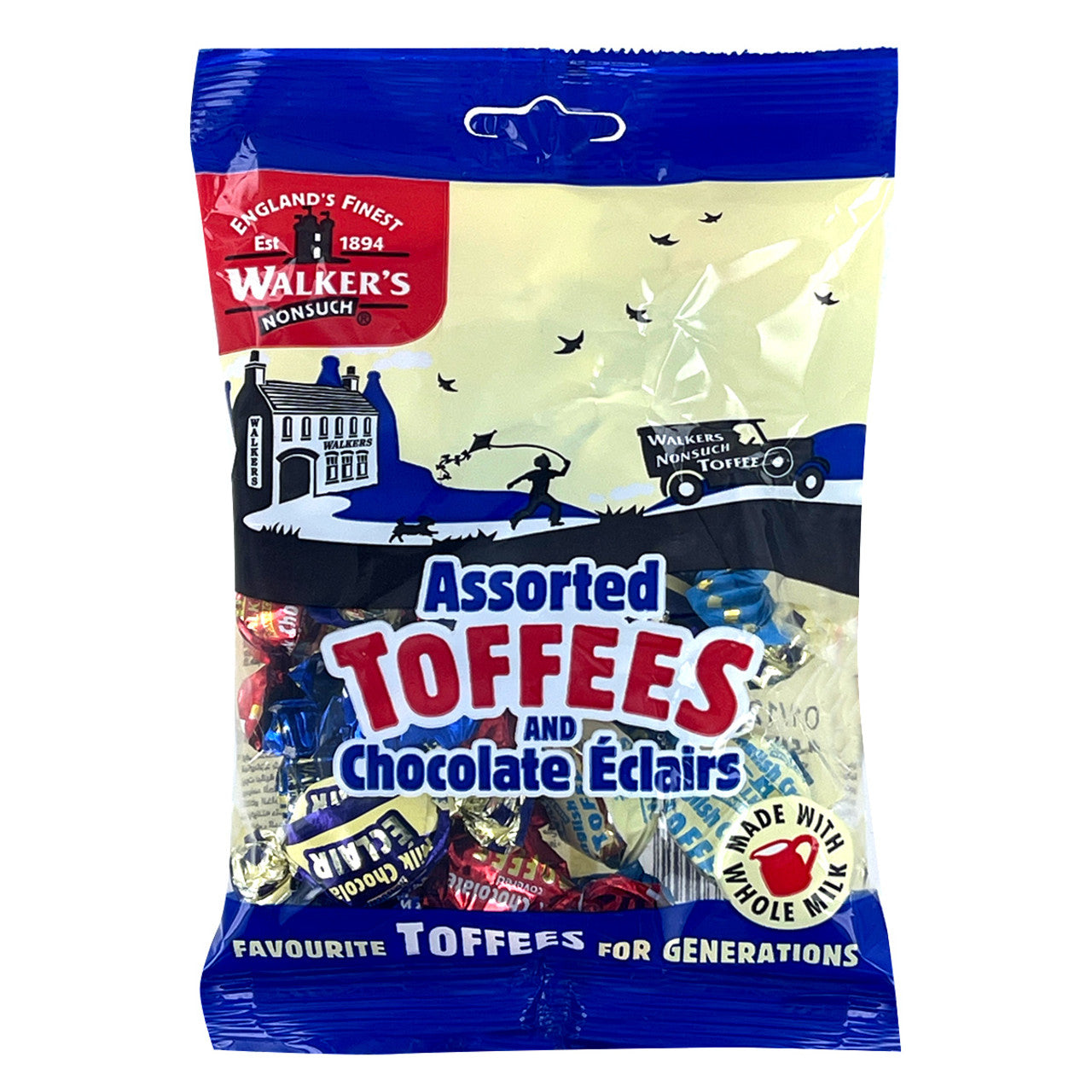 Walkers Traditional Assorted Royal Toffees and Eclairs - 5.3oz (150g) - Image 1