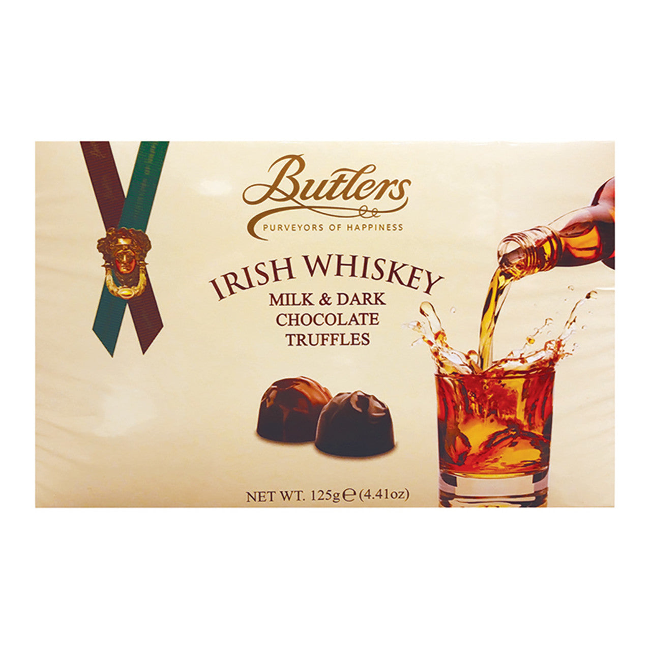 Butlers Milk & Dark Chocolate Irish Whiskey Truffles Box - 4.41oz (125g)