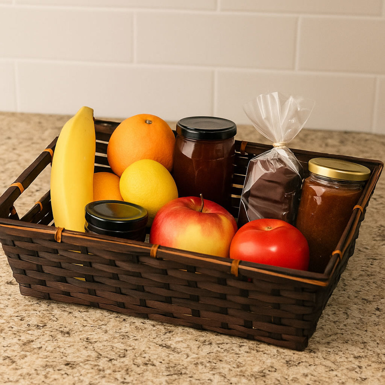 Rectangle Bamboo Tray - 11.75 x 7.75 - Brown - Image 2