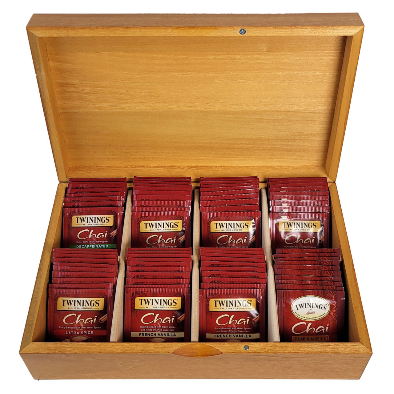 Tea Chests with Tea - Twinings' Chai Selections