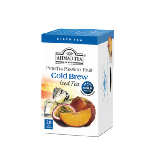 Ahmad Tea Peach & Passion Fruit Cold Brew Iced Tea Teabags -20 count - Image 1