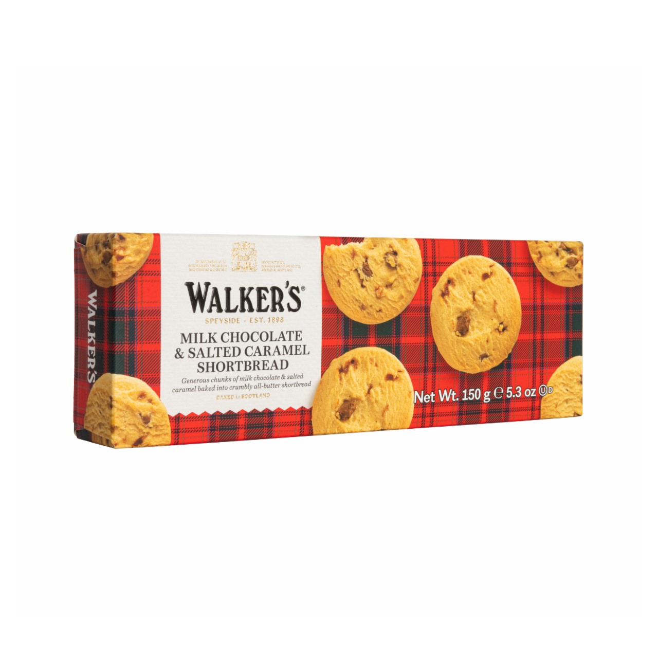 Walkers Salted Caramel & Milk Chocolate Chunk Shortbread - 5.3oz (150g) - Image 2