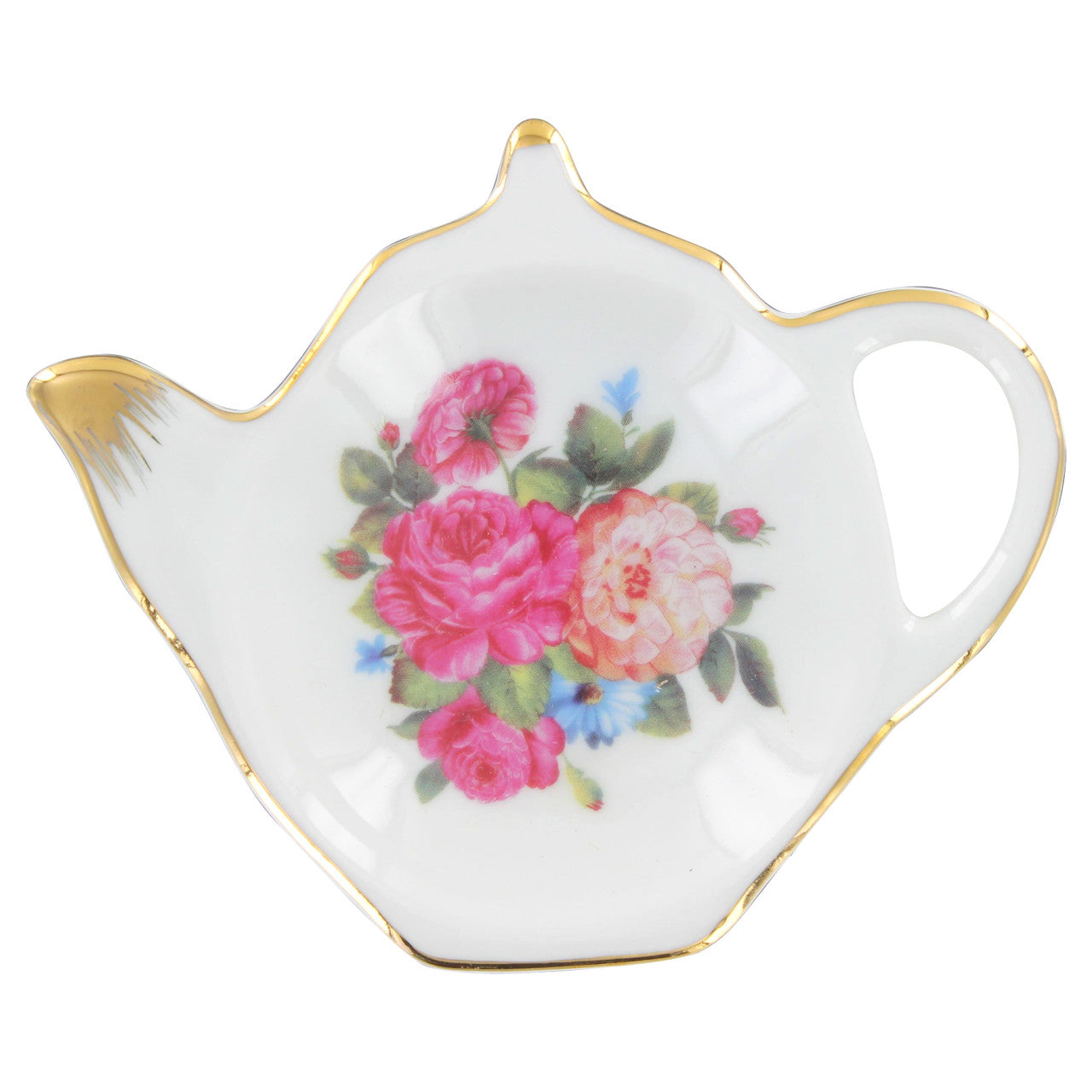 Sandra's Rose Bone China - Tea Bag Holder - Set of 4 - Image 1