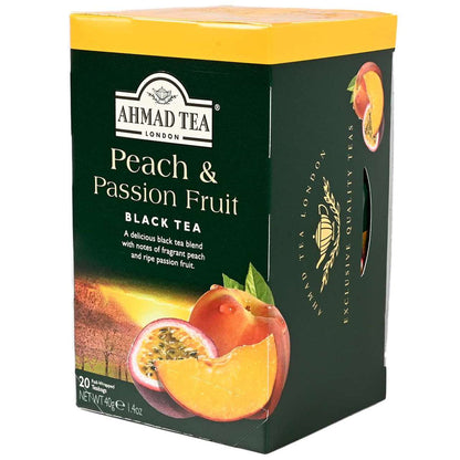Ahmad Tea's Peach & Passion Fruit Flavored Black Tea Bags - 20 count - Image 1