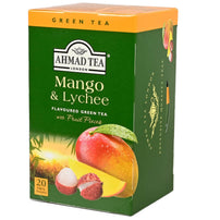 Ahmad Tea Mango & Lychee Green Tea - Teabags -20ct