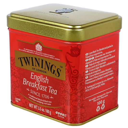 Twinings English Breakfast Loose Tea Tin - 3.53 oz (100g) - Image 1