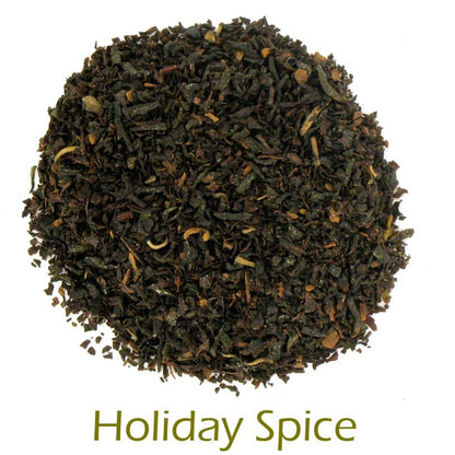 Holiday Tea Sampler - 1 ounce Pouches of 5 Seasonal Flavor Loose Leaf Teas