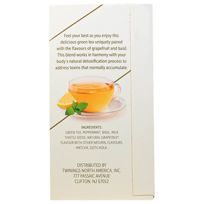 Twinings Superblends Adaptogens Green Tea - Detox - Grapefruit & Basil  - 18 Count