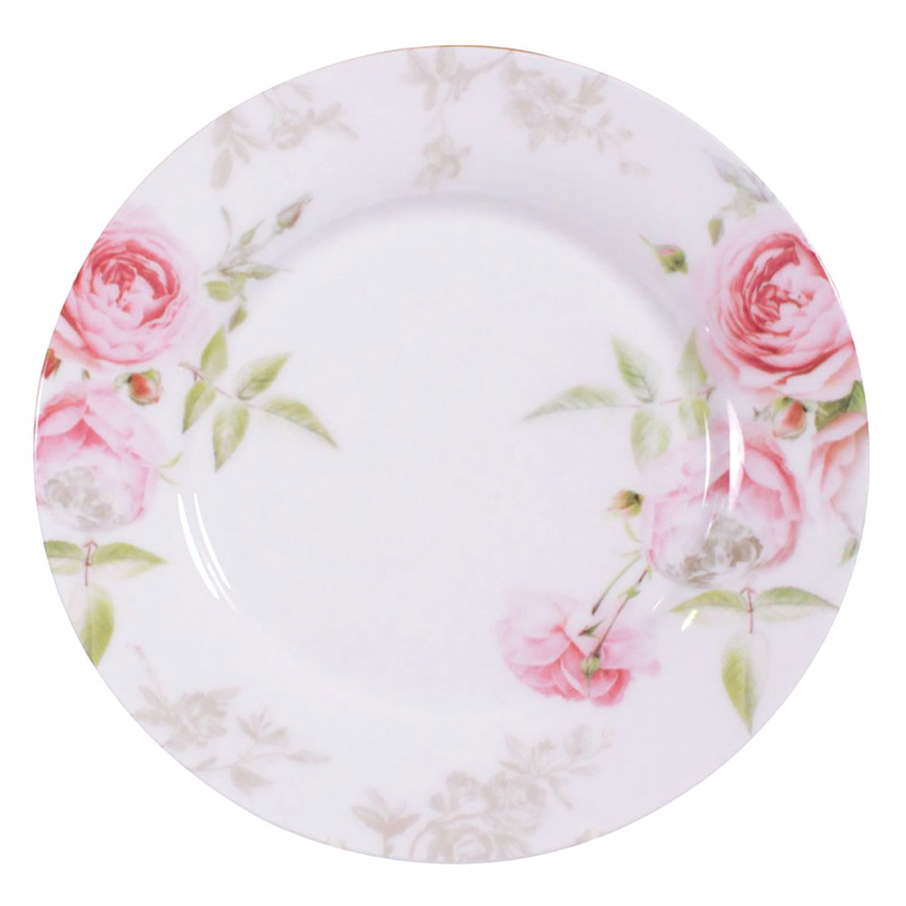 Beau Rose Bone China - 7.5in Dessert Plates - Set of 4