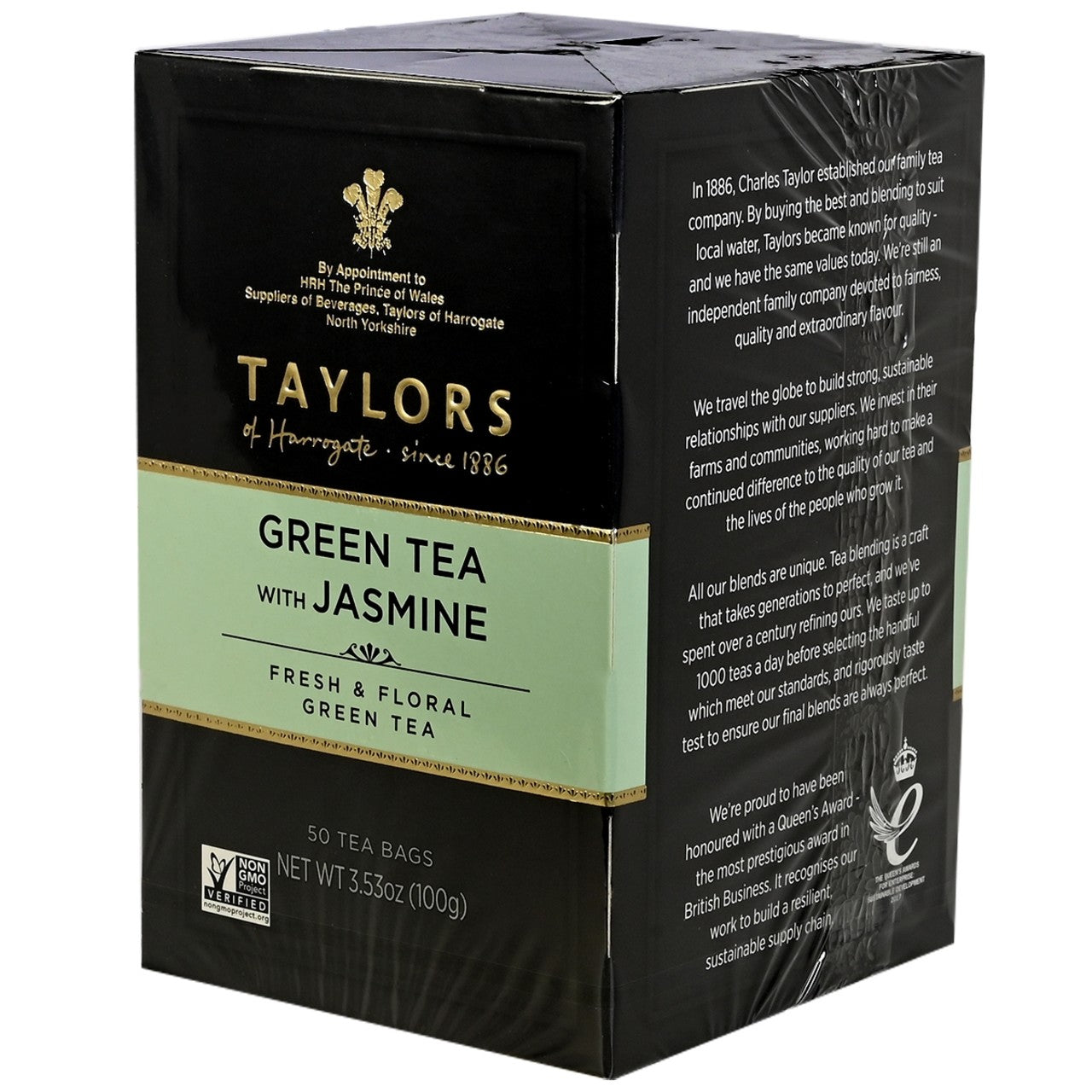 Taylors of Harrogate Green Tea with Jasmine Tea Bags - 50 count - Image 1