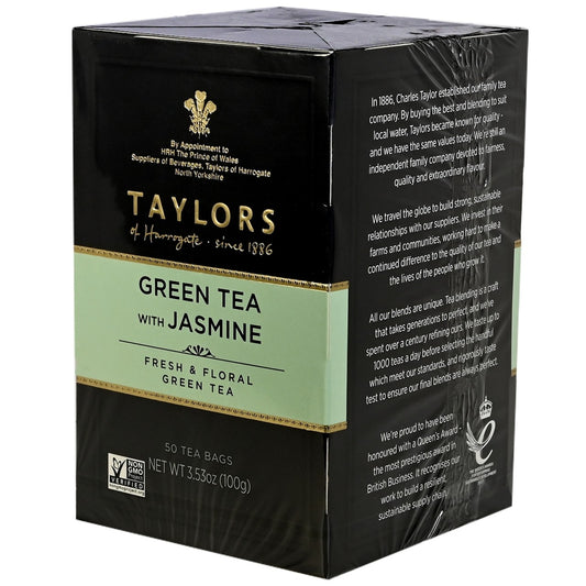 Taylors of Harrogate Green Tea with Jasmine Tea Bags - 50 count - Image 1