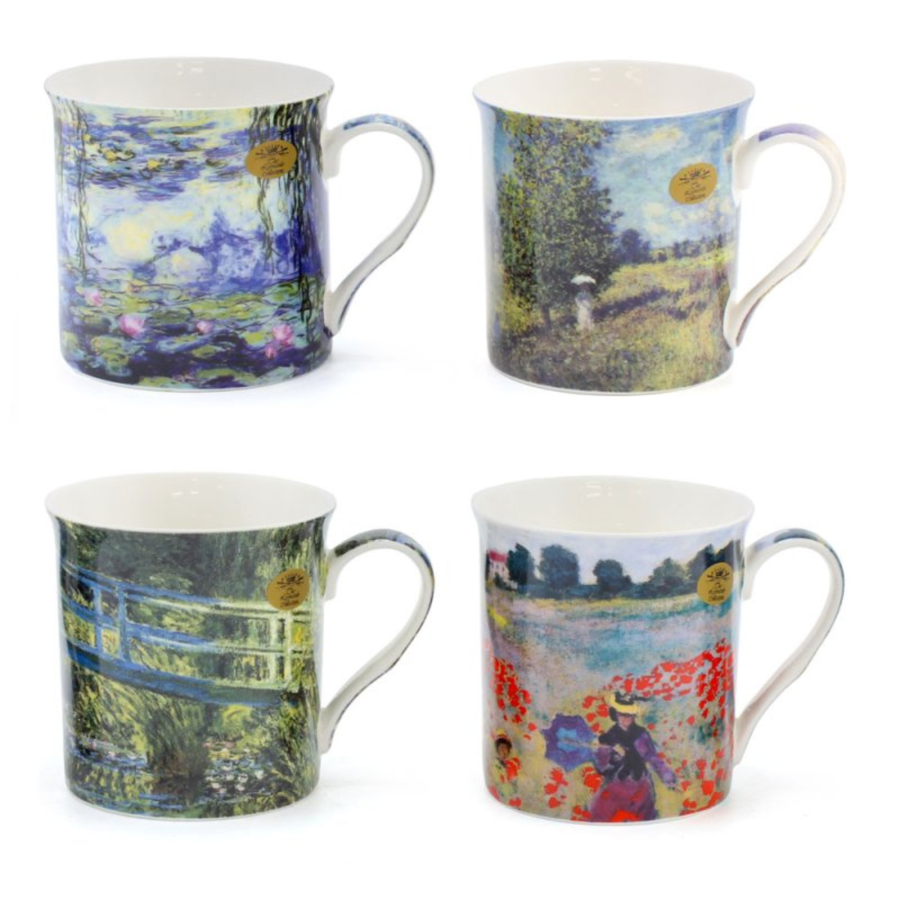 Claude Monet Mugs - Set of 4