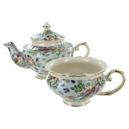 Blue Bird Chintz Porcelain - Tea for One - Image 2