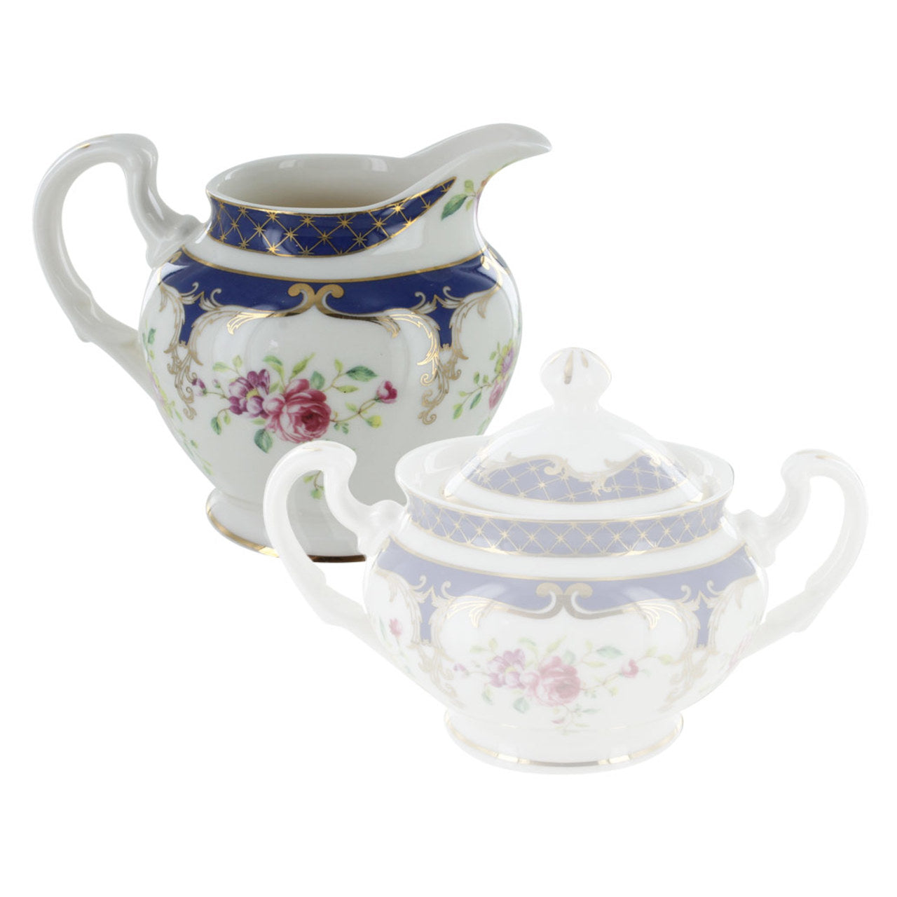 Navy Rose Porcelain - Creamer Individual