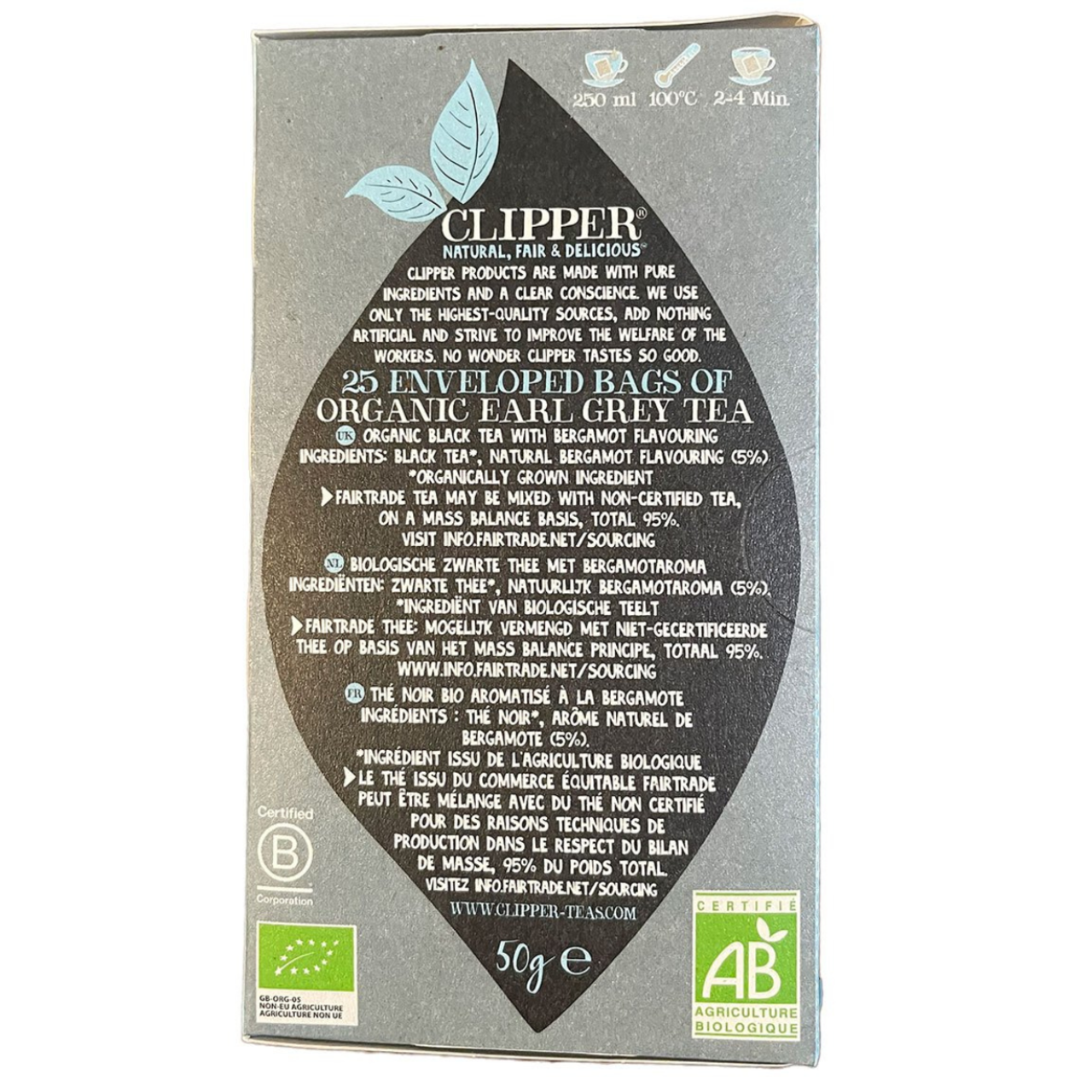 Clipper Organic Earl Grey Tea - 25 count - Image 4