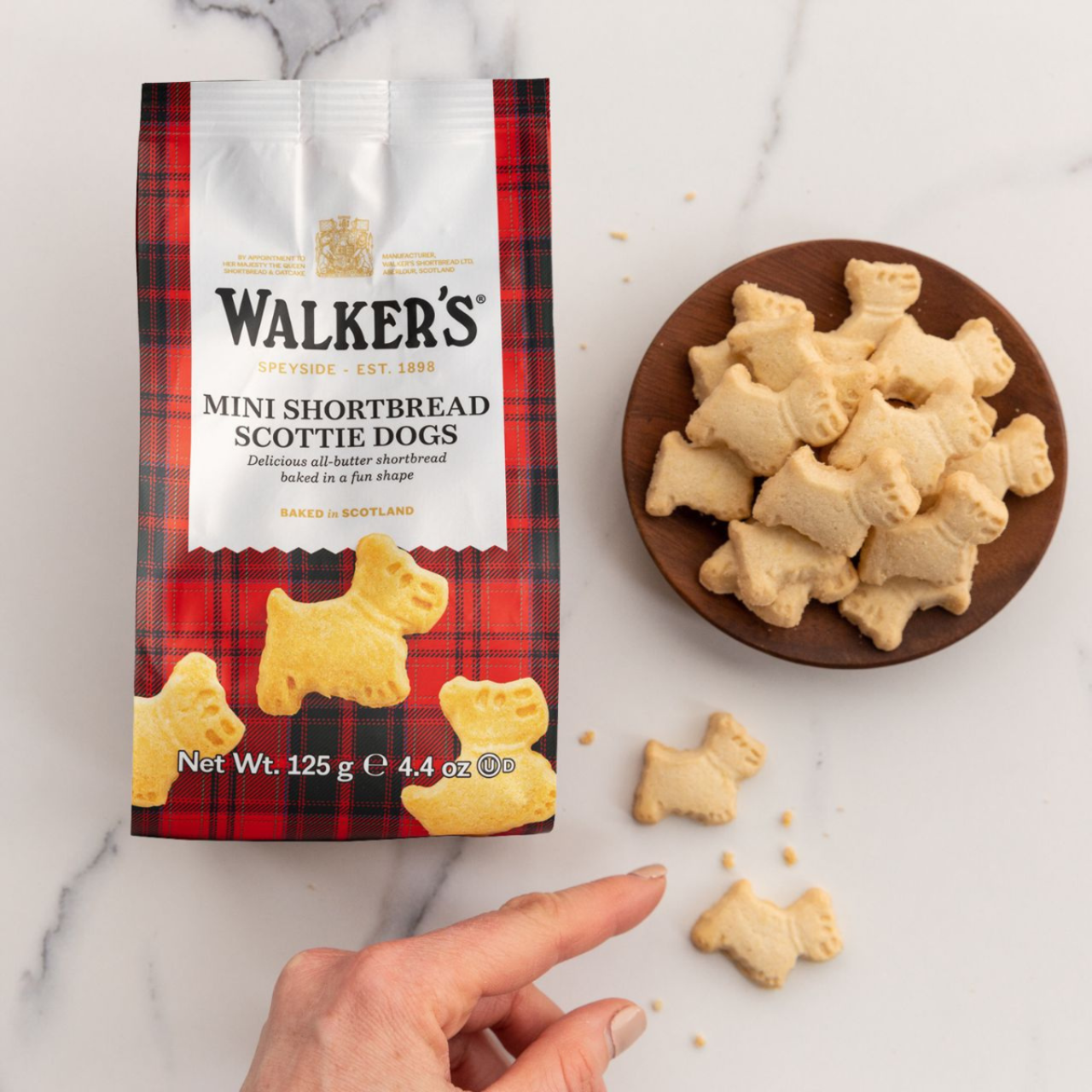 Walkers Mini Scottie Dog Shorbread Cookies - 4.4oz (125g)