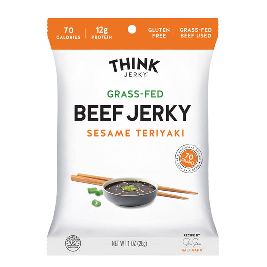 Think Jerky Sesame Teriyaki 100% Grass-Fed Beef Jerky - 1oz (28g)