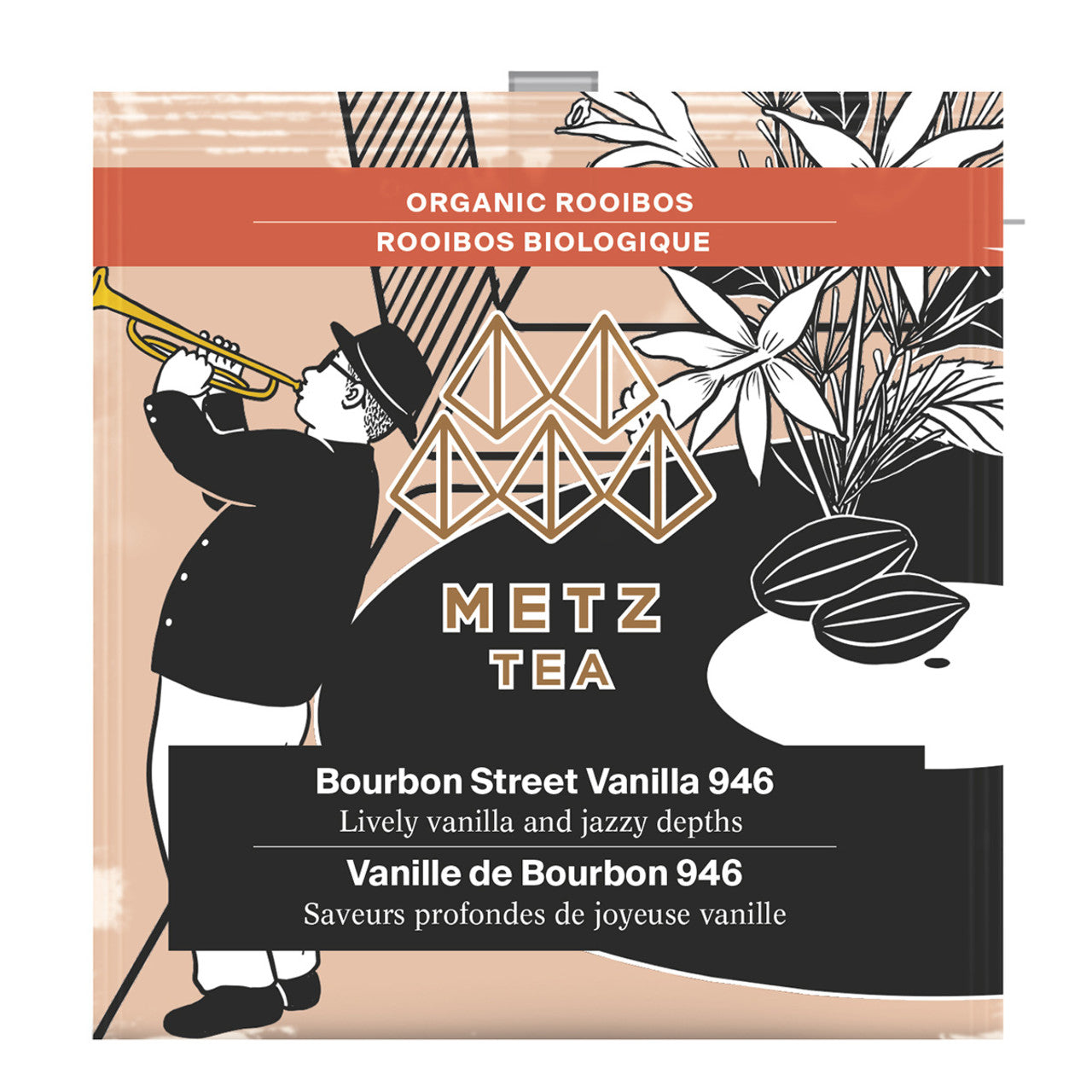 Metz Organic Bourbon Street Vanilla Tea - 25 count