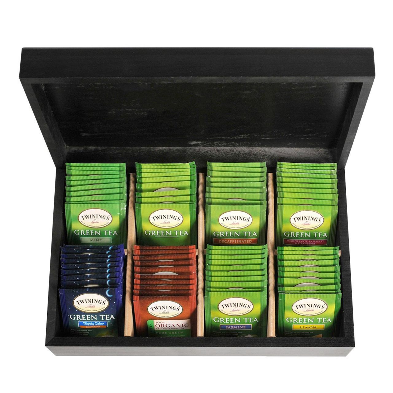 Tea Chests with Tea - Twinings' Green Selections