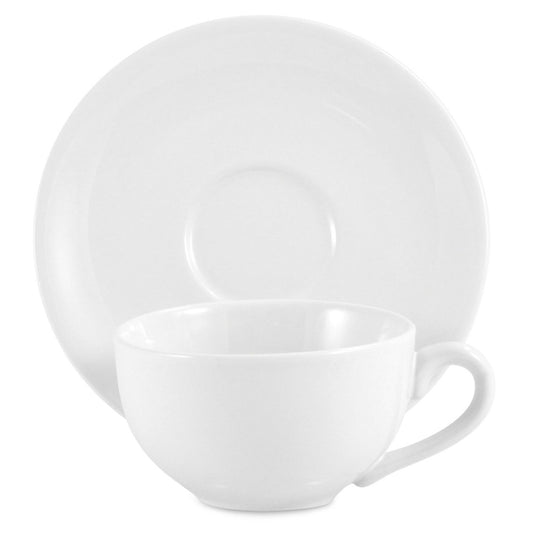Amsterdam Tea Cup & Saucer - White - Image 1