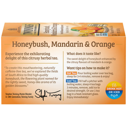 Twinings Herbal Honeybush Tea with Mandarin and Orange - 20 count - Image 3