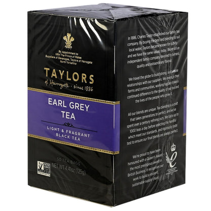 Taylors of Harrogate - Earl Grey Tea Bags - 50 count - Image 1