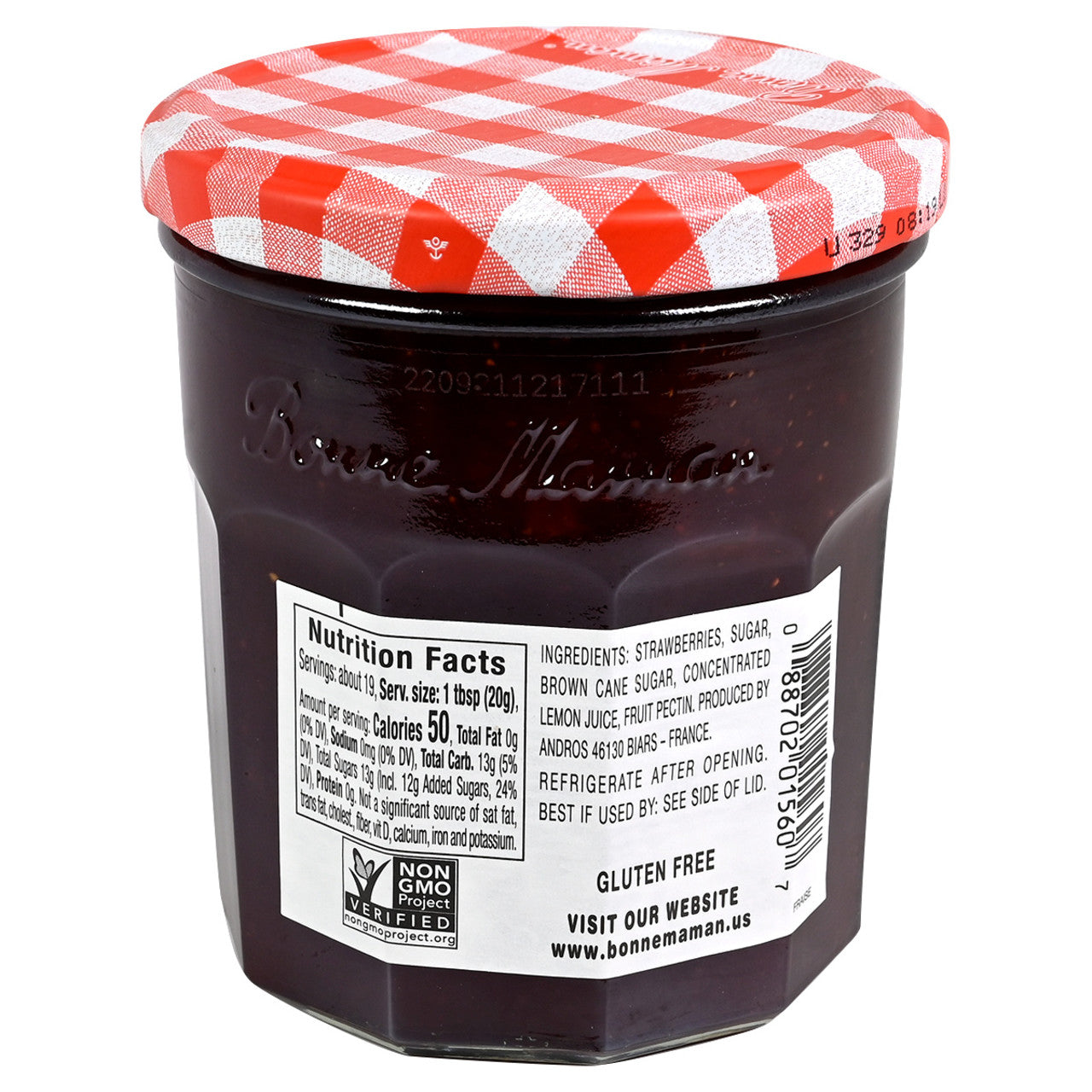 Bonne Maman Strawberry Preserves - 13oz (368g) - Image 2