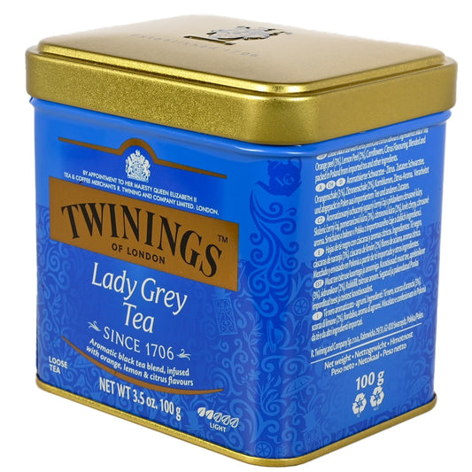 Twinings Lady Grey Loose Tea Tin - 3.53 oz (100g) - Image 1